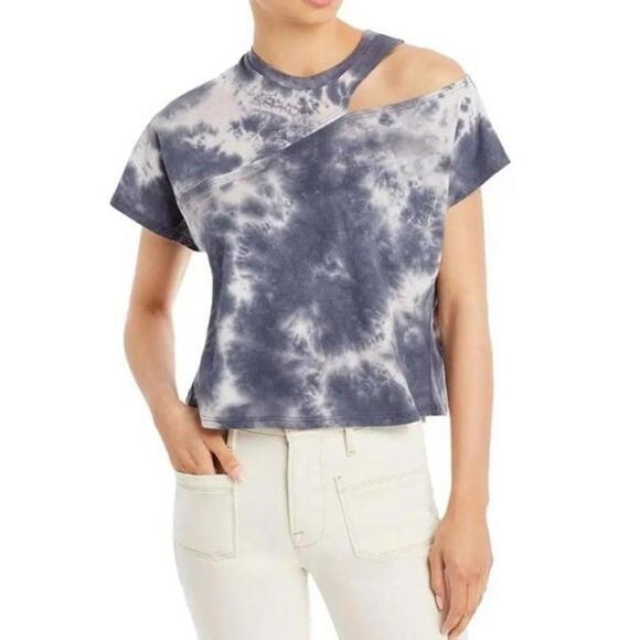 AQUA Cotton Cut Out Tee T-Shirt Top *NWT* - Picture 1 of 2